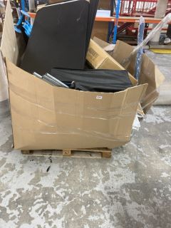 PALLET OF ASSORTED ITEMS INC WOOD FLOORING