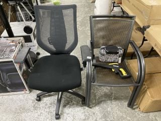 6 X ASSORTED ITEMS INC OFFICE CHAIR