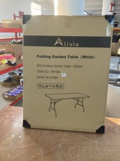 LIVIO FOLDING GARDEN TABLE (WHITE)