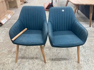 A PAIR OF JOHN LEWIS LOUNGING ARMCHAIRS