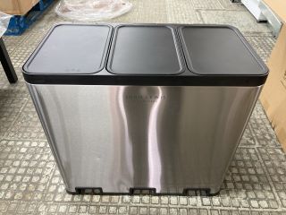 JOHN LEWIS TRIPLE COMPARTMENT RECYCLING KITCHEN BIN