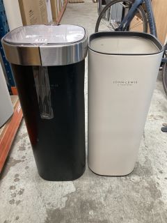 2 X JOHN LEWIS KITCHEN BINS