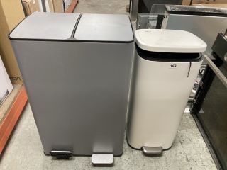 2 X JOHN LEWIS KITCHEN BINS