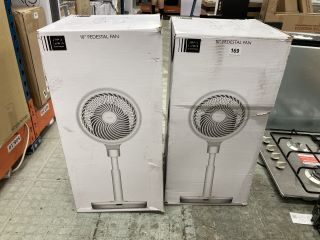 2 X JOHN LEWIS 20" PEDESTAL FANS