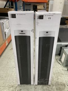 2 X JOHN LEWIS 30" TOWER FANS