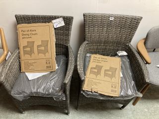 PAIR OF JOHN LEWIS ALORA DINING ARMCHAIRS