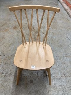 ERCOL FOR JOHN LEWIS SHALSTONE DINING CHAIR