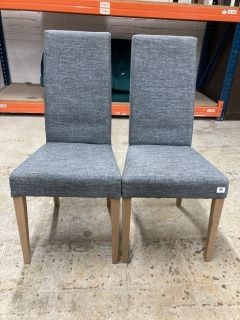 PAIR OF JOHN LEWIS FABRIC DINING CHAIRS