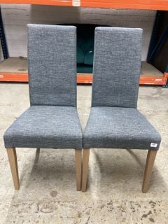 PAIR OF JOHN LEWIS FABRIC DINING CHAIRS