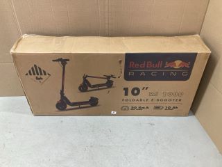 RED BULL RACING 10" RS 1000 FOLDABLE ELECTRIC SCOOTER RRP: £239 (COLLECTION ONLY)