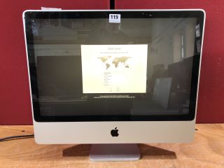 APPLE IMAC A1225 240GB PC IN SILVER. (SCRATCH ON SCREEN). INTEL CORE 2 DUO  (NO POWER SUPPLY)(HMRC 5532), 2GB RAM,   [JPTN40510]