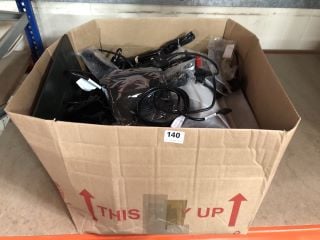 BOX OF ASSORTED TV STANDS