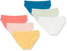 QTY OF ITEMS TO INLCUDE BOX OF APPROX 30 X ASSORTED UNDERWEAR TO INCLUDE ESSENTIALS WOMEN'S COTTON BIKINI BRIEF UNDERWEAR (AVAILABLE IN PLUS SIZE), PACK OF 6, PRETTY COLOUR POPS, 16, ESSENTIALS WOMEN