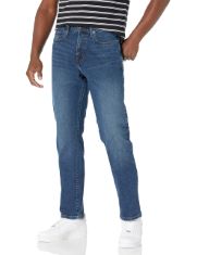 QTY OF ITEMS TO INLCUDE BOX OF APPROX 30 X ASSORTED CLOTHING TO INCLUDE ESSENTIALS MEN'S ATHLETIC-FIT JEAN, MEDIUM WASH, 28W / 30L, ESSENTIALS MEN'S LONG-SLEEVE FLANNEL SHIRT (AVAILABLE IN BIG & TALL