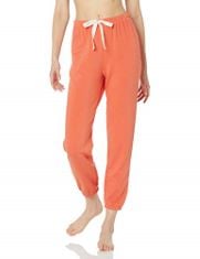 21 X ESSENTIALS WOMEN'S LIGHTWEIGHT LOUNGE TERRY JOGGER PYJAMA BOTTOM (AVAILABLE IN PLUS SIZE), CLAY, XS.