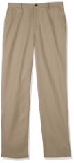 QTY OF ITEMS TO INLCUDE BOX OF APPROX 30 X ASSORTED CLOTHES TO INCLUDE ESSENTIALS MEN'S CLASSIC-FIT WRINKLE-RESISTANT FLAT-FRONT CHINO TROUSER (AVAILABLE IN BIG & TALL), KHAKI BROWN, 33W / 34L, ESSEN
