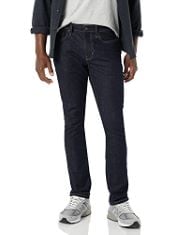 QTY OF ITEMS TO INLCUDE 20 X ESSENTIALS MEN'S SKINNY-FIT HIGH STRETCH JEAN, RINSED, IN ASSORTED SIZES TO INCLUDE 29W / 30L, ESSENTIALS MEN'S SKINNY-FIT HIGH STRETCH JEAN, RINSED, 31W / 34L.