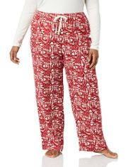 QTY OF ITEMS TO INLCUDE BOX OF APPROX 30 X ASSORTED CLOTHES TO INCLUDE ESSENTIALS WOMEN'S FLANNEL SLEEP TROUSERS - DISCONTINUED COLOURS, RED MONO SANTA, L, ESSENTIALS WOMEN'S SHERPA PUFFER JACKET, IV