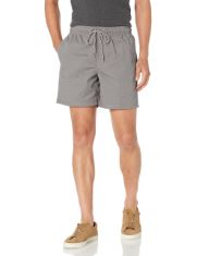 QTY OF ITEMS TO INLCUDE BOX OF APPROX 30 X ASSORTED CLOTHES TO INCLUDE ESSENTIALS MEN'S 6" INSIDE LEG DRAWSTRING WALK SHORT, GREY, L, ESSENTIALS MEN'S SLIM-FIT COTTON PIQUE POLO SHIRT, WHITE, L.