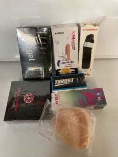QTY OF ASSORTED ITEMS TO INCLUDE ADULT TOYS (18+ ID MAY BE REQUIRED)