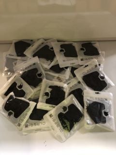 1 BOX OF ASSORTED CLASSIC BLACK FACE MASKS