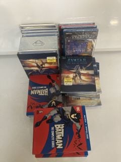1 BOX OF ASSORTED DVD'S