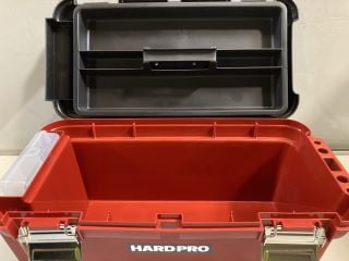2 X HARD PRO RED / BLACK TOOL BOX