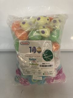 1 BOX OF ASSORTED CELEBRATORY ITEMS INCLUDING 100 PIECE DESIGNED EASTER EGGS