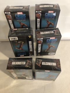 ASSORTMENT OF FIGURINES INCLUDING CRISIS PROTOCOL MINIATURES MARVEL