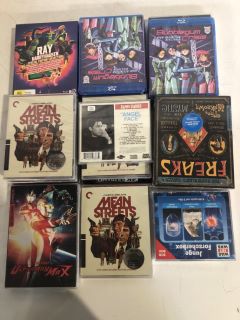 1 X BOX OF ASSORTED DVD'S INCLUDING ULTRAMAN ULTRAMANMAX