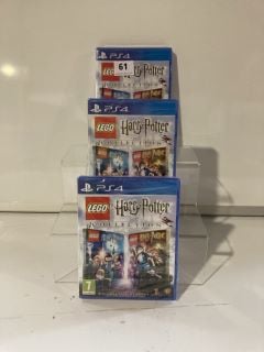 3 X PS4 LEGO HARRY POTTER ENTIRE COLLECTION GAME