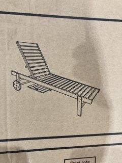 JOHN LEWIS ANYDAY WOOD SUNLOUNGER RRP £209.25 (003324279)