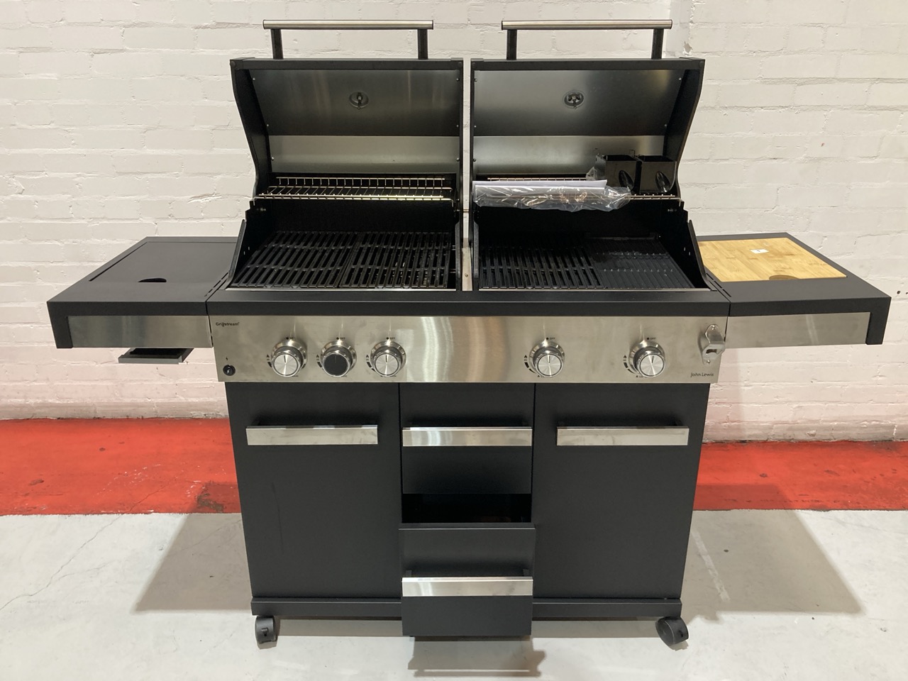 John Pye Auctions JOHN LEWIS GRILLSTREAM DUAL HOOD 5 BURNER HYBRID