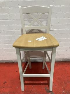 JOHN LEWIS BAR STOOL IN WHITE/OAK (003315814)