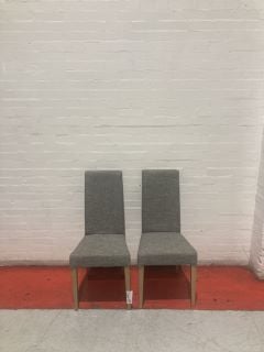 2 X JOHN LEWIS ANYDAY SLENDER DINING CHAIRS RRP £ 199.00 (003323654)