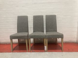 3 X JOHN LEWIS ANYDAY SLENDER DINING CHAIRS (003323600)