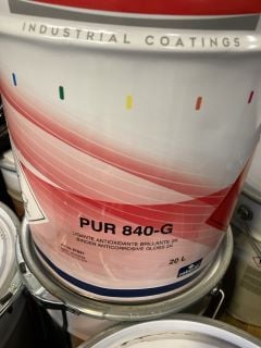 A PALLET OF DISOLAC INDUSTRIAL COATINGS PUR 840-6 20L BINDER ANTI CORROSIVE GLOSS 2KG RRP £199.99 X 10