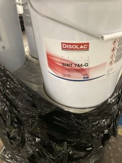 A PALLET OF DISOLAC INDUSTRIAL COATINGS SINT 744-G BINDER ANTI CORROSIVE 16KG RRP £199.99 X16