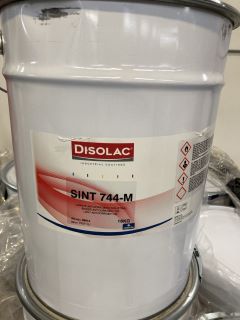 A PALLET OF DISOLAC INDUSTRIAL COATINGS SINT 742-G 20KG SYNTHETIC 1KG INDUSTRIAL BINDER RRP £199.99 X 15 ALSO SINT-744M RRP £199.99 X2