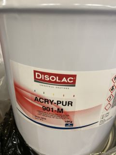 A PALLET OF DISOLAC INDUSTRIAL COATINGS ACRY PURE  901-M HIGH QUALITY INDUSTRIAL BINDER RRP £219.99 X 16