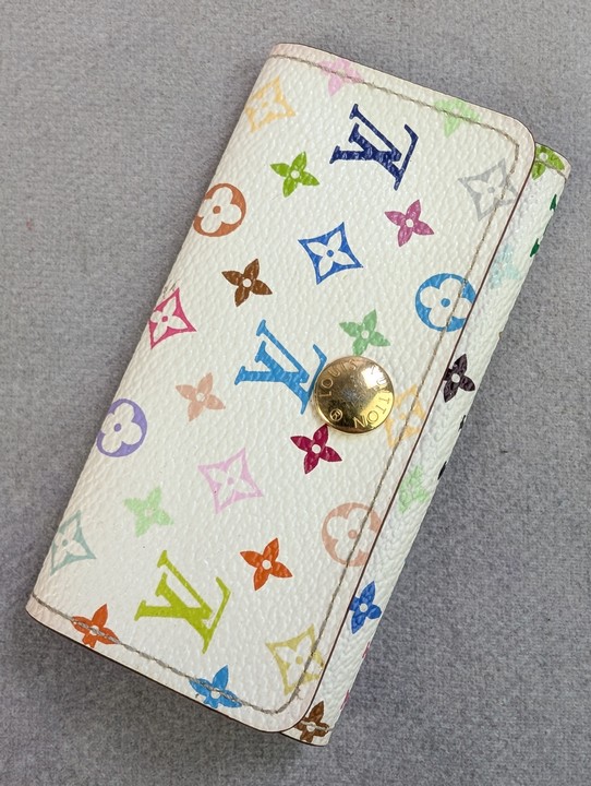 Louis Vuitton Monogram Multicolor Multi Cles 4 Key Case, Dimensions 5x10.5x1.5cm(Approx) (VAT ONLY PAYABLE ON BUYERS PREMIUM)