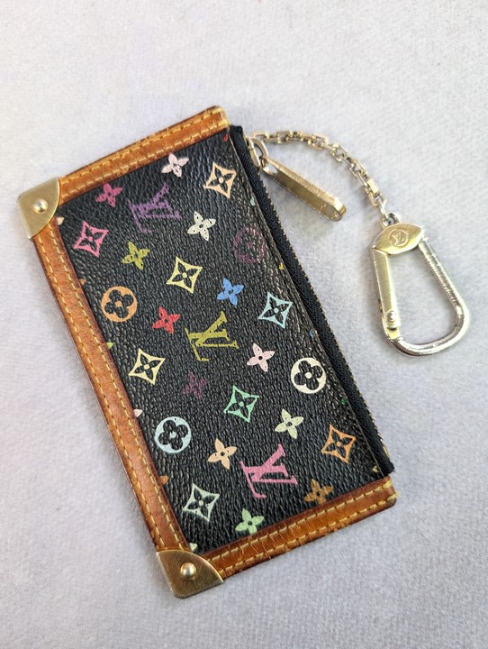 Louis Vuitton Monogram Multicolor Pochette Cles Purse, Dimensions 12.5x6.5x1cm(Approx) (VAT ONLY PAYABLE ON BUYERS PREMIUM)