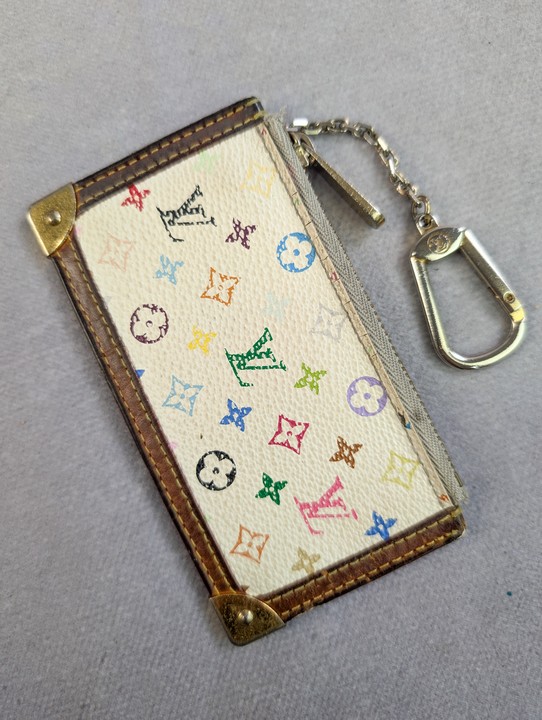 Louis Vuitton Monogram Multicolor Pochette Cles Purse, Dimensions 12.5x6.5x1cm(Approx) (VAT ONLY PAYABLE ON BUYERS PREMIUM)