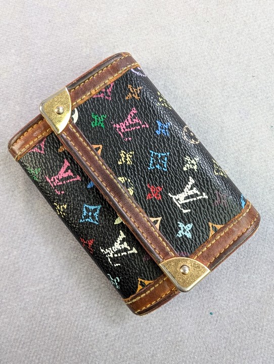 Louis Vuitton Monogram Multicolor Porte Monnaie Plat Purse, Dimensions 10x7x2.5cm(Approx) (VAT ONLY PAYABLE ON BUYERS PREMIUM)