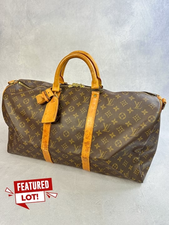 Louis Vuitton Monogram Keepall Bandouliere 50 Boston Bag, Ref-M41416, Dimensions 50x25x22cm(Approx) (VAT ONLY PAYABLE ON BUYERS PREMIUM)