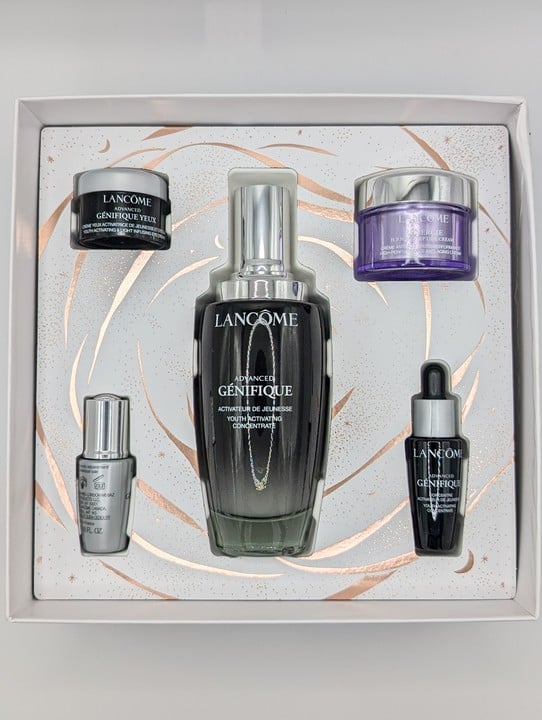 Lancome Genifique Skincare Set,Unused Genifique Youth Activating Concentrate 115ml, Genifique Youth Activating Concentrate 10ml, Rénergie H.P.N. 300-Peptide Cream 15ml, Eye Cream 5ml And Eye And Lash