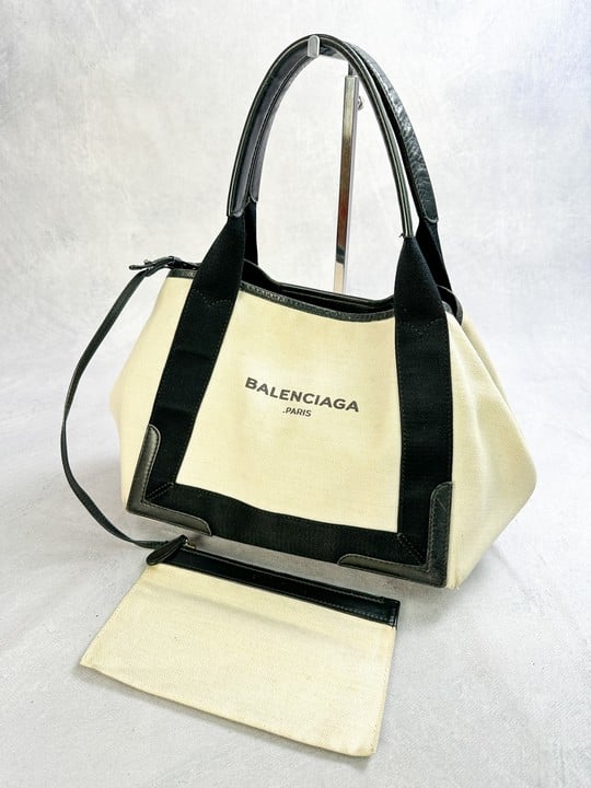 Balenciaga Canvas Tote Bag , Dimensions 29x21x14cm(Approx) (VAT ONLY PAYABLE ON BUYERS PREMIUM)