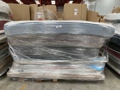 PALLET VARIETY OF MATTRESSES, BOX SPRING COVERS AND BED BASE INCLUDING MATTRESS CECOTEC UNSPECIFIED MEASUREMENTS (MAY BE STAINED, BROKEN OR INCOMPLETE).