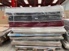PALLET VARIETY OF MATTRESSES, CANAPÉ COVERS AND BED BASE INCLUDING BED BASE 135X190CM (MAY BE STAINED, BROKEN OR INCOMPLETE).