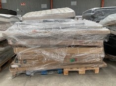 PALLET VARIETY OF FURNITURE AND BED BASE INCLUDING 135X190CM BOX SPRING (MAY BE BROKEN OR INCOMPLETE).